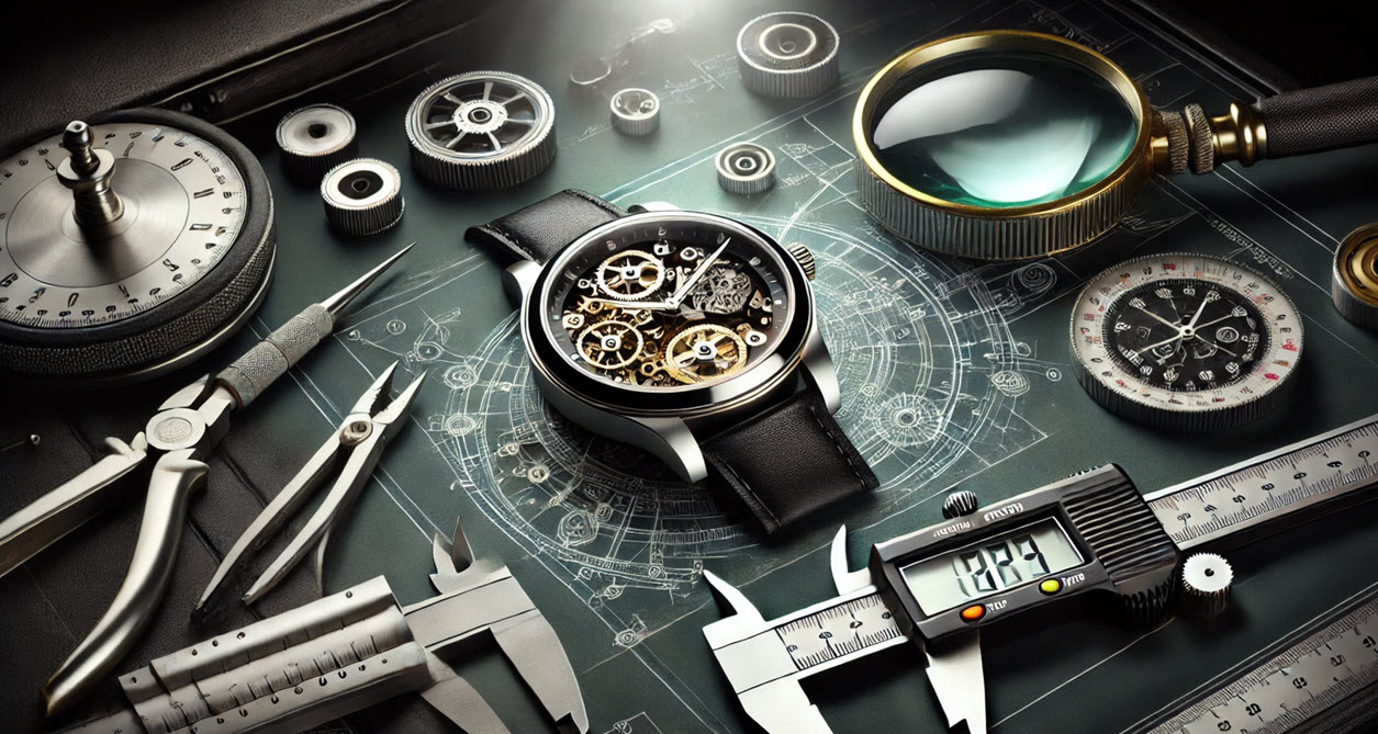 wristwatch with second hand